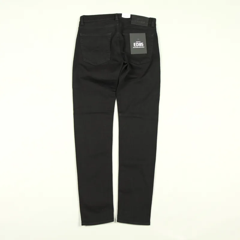 Edwin ED-85 CS Power Black Denim - Black Rinsed